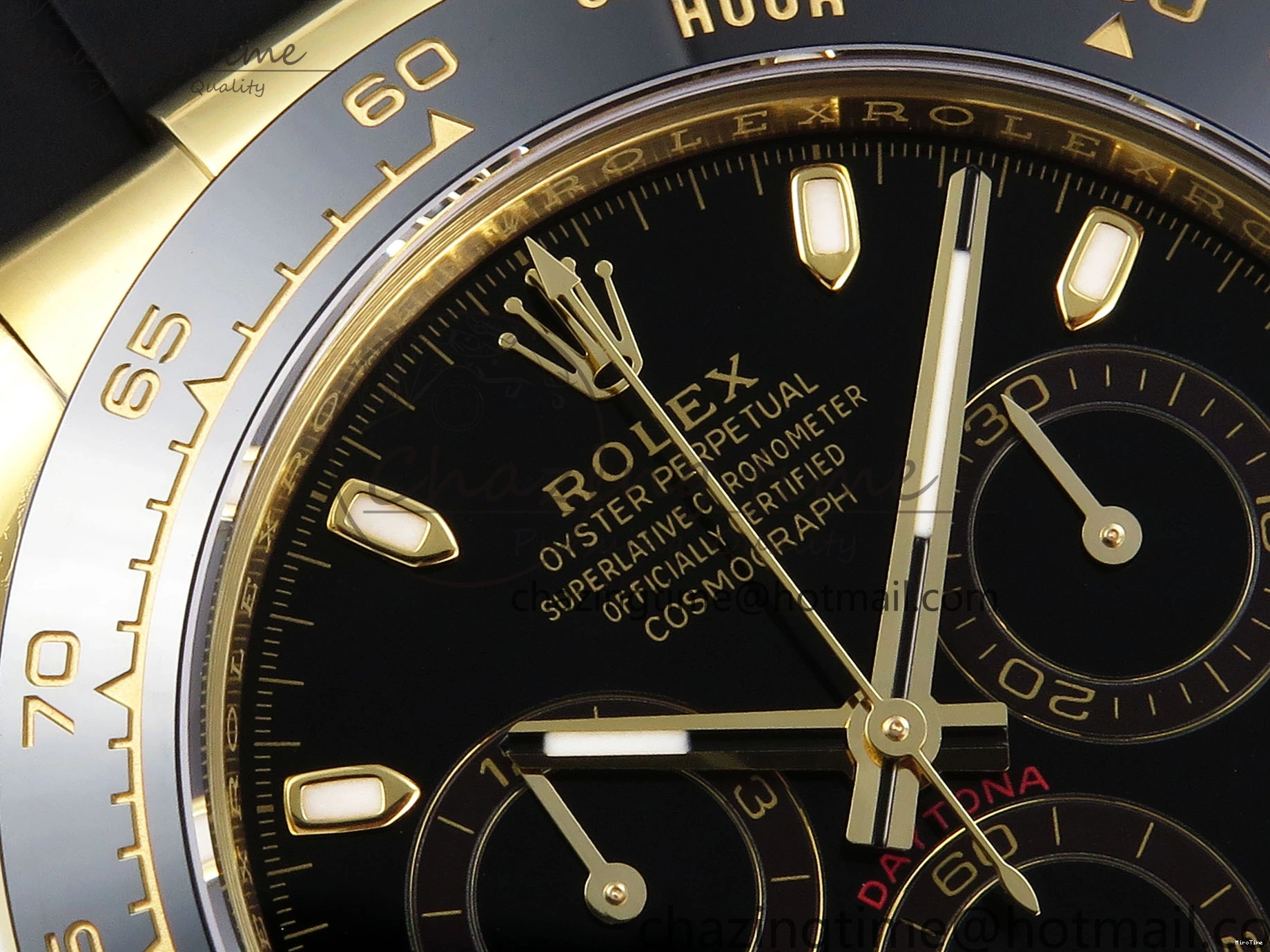 MiroTime 0103 DAYTONA 116518 APSF 1:1 BEST EDITION BLACK DIAL ON OYSTERFLEX RUBBER STRAP SH RelaxedFit 1782